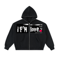 IF'N LOVE Face Full-ZIP Up Hoodie